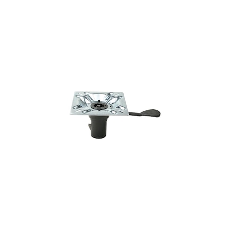 Attwood SwivlEze 238 Series Seat Mount, Forward Handle, 3 Degree Angle, Plated Steel, Bulk 238153-1